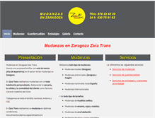 Tablet Screenshot of mudanzaszaratrans.es